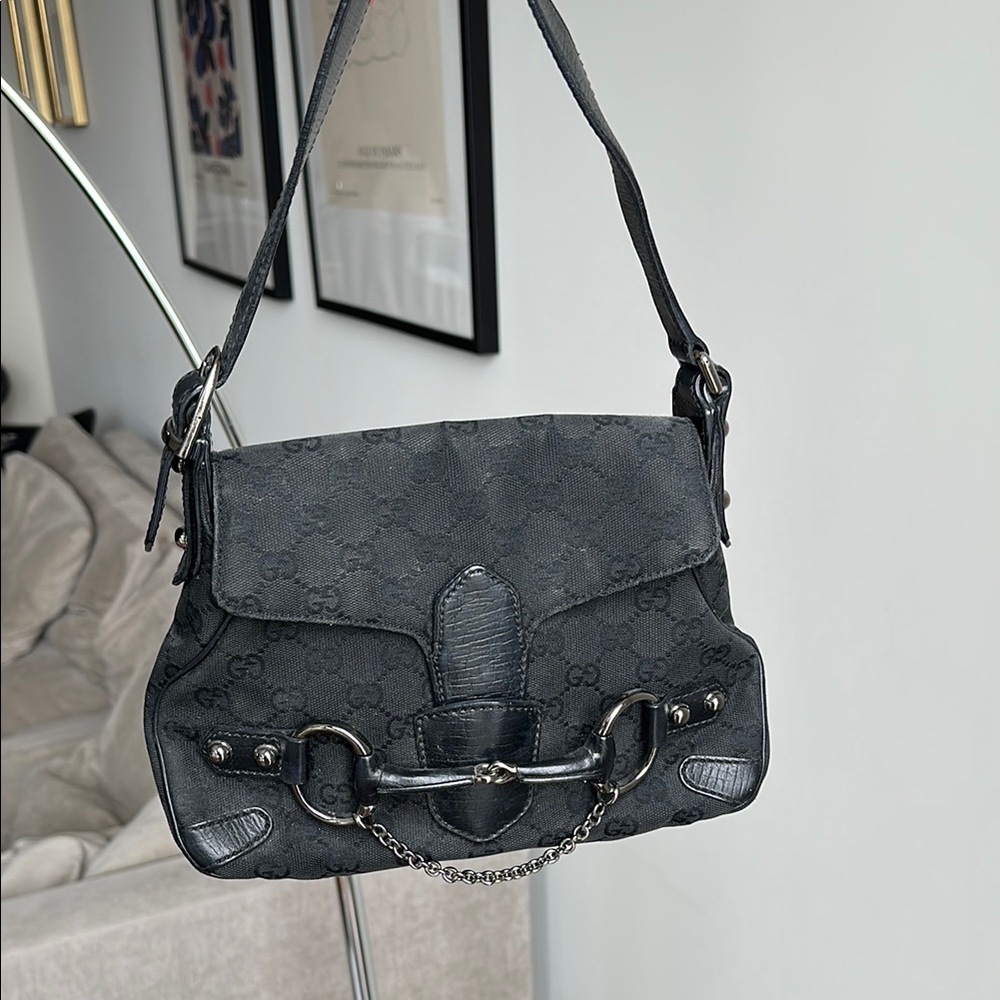 Gucci Small Horsebit Chain Shoulder Bag